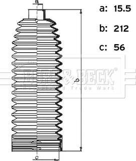 Borg & Beck BSG3495 - Putekļusargu komplekts, Stūres iekārta autodraugiem.lv