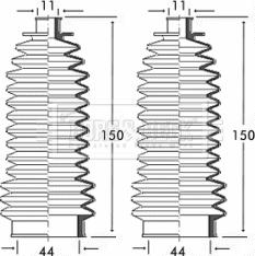 Borg & Beck BSG3146 - Putekļusargu komplekts, Stūres iekārta autodraugiem.lv