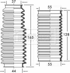 Borg & Beck BSG3159 - Putekļusargu komplekts, Stūres iekārta autodraugiem.lv