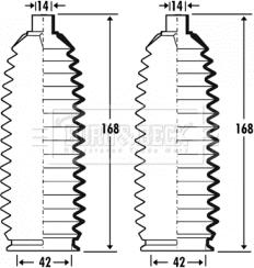 Borg & Beck BSG3344 - Putekļusargu komplekts, Stūres iekārta autodraugiem.lv
