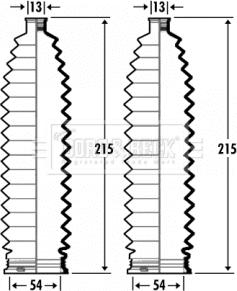 Borg & Beck BSG3352 - Putekļusargu komplekts, Stūres iekārta autodraugiem.lv