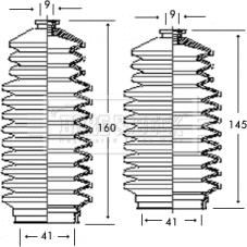 Borg & Beck BSG3245 - Putekļusargu komplekts, Stūres iekārta autodraugiem.lv