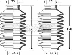 Borg & Beck BSG3261 - Putekļusargu komplekts, Stūres iekārta autodraugiem.lv