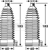 Borg & Beck BSG3283 - Putekļusargu komplekts, Stūres iekārta autodraugiem.lv