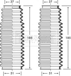 Borg & Beck BSG3222 - Putekļusargu komplekts, Stūres iekārta autodraugiem.lv