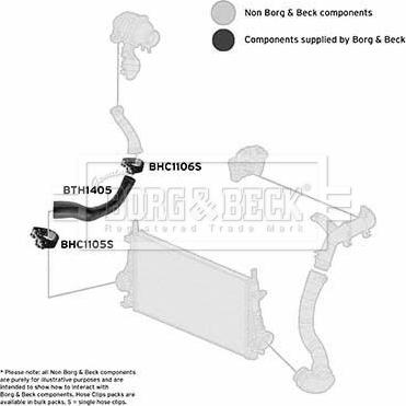 Borg & Beck BTH1405 - Pūtes sistēmas gaisa caurule autodraugiem.lv