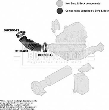 Borg & Beck BTH1483 - Gaisa tvērēja caurule, Gaisa filtrs autodraugiem.lv