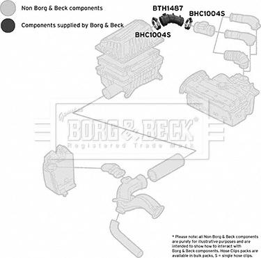 Borg & Beck BTH1487 - Gaisa tvērēja caurule, Gaisa filtrs autodraugiem.lv