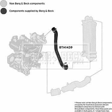 Borg & Beck BTH1439 - Pūtes sistēmas gaisa caurule autodraugiem.lv
