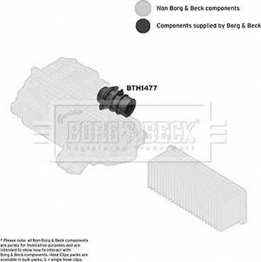 Borg & Beck BTH1477 - Gaisa tvērēja caurule, Gaisa filtrs autodraugiem.lv