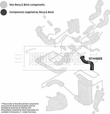 Borg & Beck BTH1605 - Pūtes sistēmas gaisa caurule autodraugiem.lv