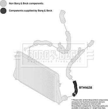 Borg & Beck BTH1628 - Pūtes sistēmas gaisa caurule autodraugiem.lv