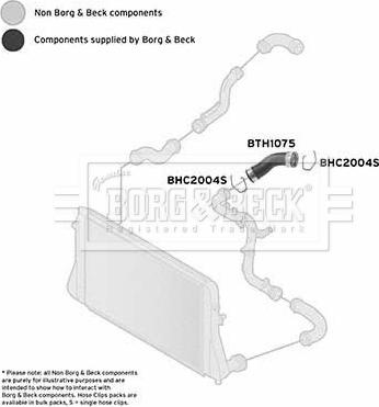 Borg & Beck BTH1075 - Pūtes sistēmas gaisa caurule autodraugiem.lv