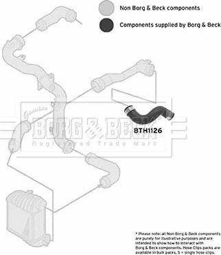 Borg & Beck BTH1126 - Pūtes sistēmas gaisa caurule autodraugiem.lv