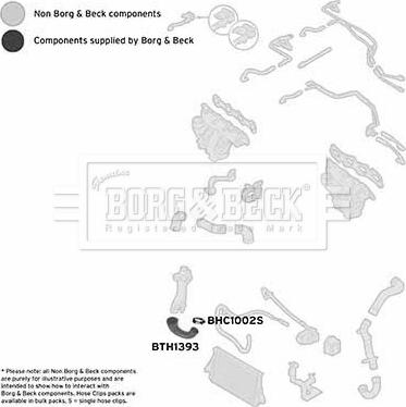 Borg & Beck BTH1393 - Pūtes sistēmas gaisa caurule autodraugiem.lv