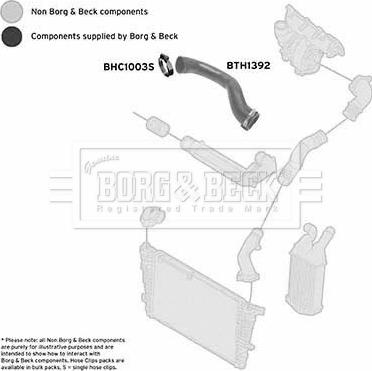 Borg & Beck BTH1392 - Pūtes sistēmas gaisa caurule autodraugiem.lv