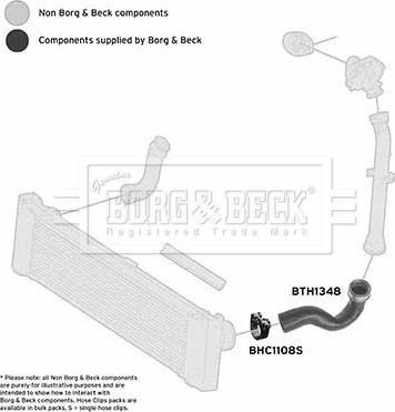Borg & Beck BTH1348 - Pūtes sistēmas gaisa caurule autodraugiem.lv