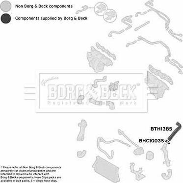 Borg & Beck BTH1385 - Pūtes sistēmas gaisa caurule autodraugiem.lv