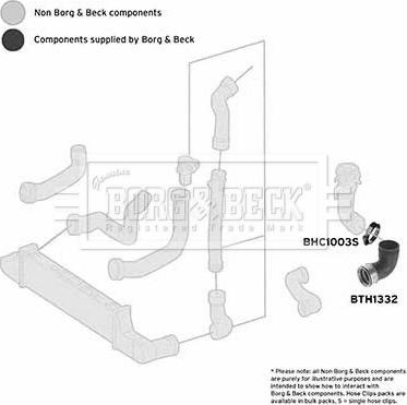 Borg & Beck BTH1332 - Pūtes sistēmas gaisa caurule autodraugiem.lv