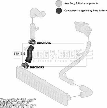 Borg & Beck BTH1212 - Pūtes sistēmas gaisa caurule autodraugiem.lv