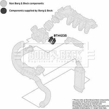 Borg & Beck BTH1235 - Pūtes sistēmas gaisa caurule autodraugiem.lv