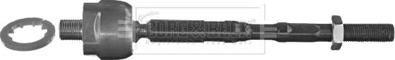Borg & Beck BTR5983 - Aksiālais šarnīrs, Stūres šķērsstiepnis autodraugiem.lv