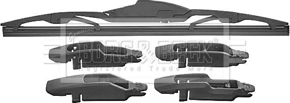 Borg & Beck BW12R.10 - Stikla tīrītāja slotiņa autodraugiem.lv