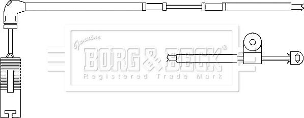 Borg & Beck BWL3044 - Indikators, Bremžu uzliku nodilums autodraugiem.lv