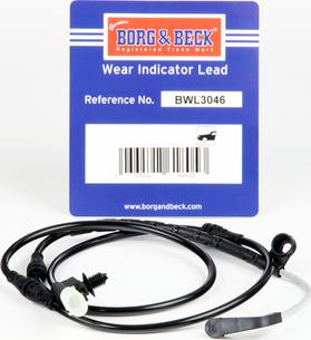 Borg & Beck BWL3046 - Indikators, Bremžu uzliku nodilums autodraugiem.lv