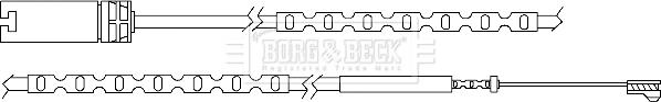 Borg & Beck BWL3055 - Indikators, Bremžu uzliku nodilums autodraugiem.lv