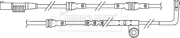 Borg & Beck BWL3056 - Indikators, Bremžu uzliku nodilums autodraugiem.lv