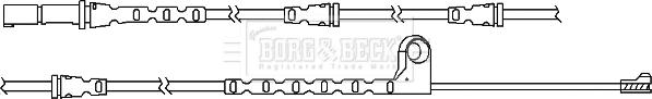 Borg & Beck BWL3066 - Indikators, Bremžu uzliku nodilums autodraugiem.lv