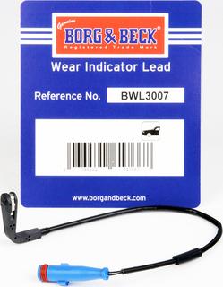 Borg & Beck BWL3007 - Indikators, Bremžu uzliku nodilums autodraugiem.lv