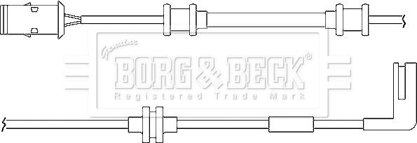 Borg & Beck BWL3013 - Indikators, Bremžu uzliku nodilums autodraugiem.lv