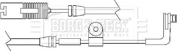Borg & Beck BWL3017 - Indikators, Bremžu uzliku nodilums autodraugiem.lv