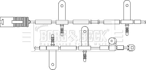 Borg & Beck BWL3039 - Indikators, Bremžu uzliku nodilums autodraugiem.lv