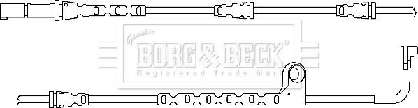 Borg & Beck BWL3034 - Indikators, Bremžu uzliku nodilums autodraugiem.lv