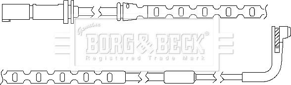 Borg & Beck BWL3035 - Indikators, Bremžu uzliku nodilums autodraugiem.lv