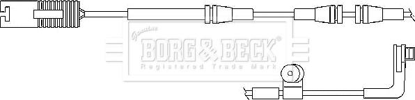 Borg & Beck BWL3030 - Indikators, Bremžu uzliku nodilums autodraugiem.lv