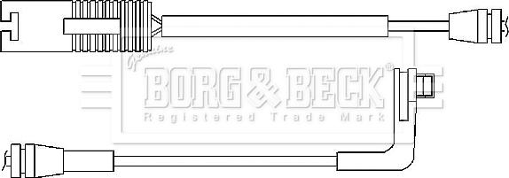 Borg & Beck BWL3032 - Indikators, Bremžu uzliku nodilums autodraugiem.lv