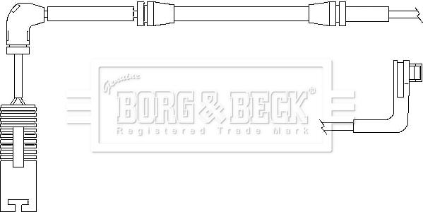 Borg & Beck BWL3025 - Indikators, Bremžu uzliku nodilums autodraugiem.lv
