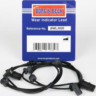 Borg & Beck BWL3020 - Indikators, Bremžu uzliku nodilums autodraugiem.lv
