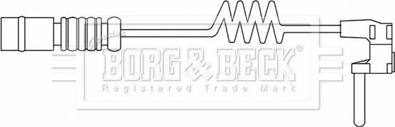 Borg & Beck BWL3195 - Indikators, Bremžu uzliku nodilums autodraugiem.lv