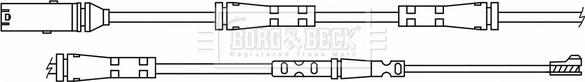 Borg & Beck BWL3196 - Indikators, Bremžu uzliku nodilums autodraugiem.lv