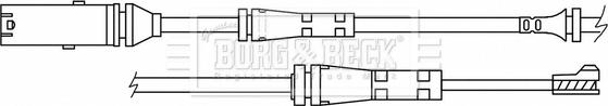 Borg & Beck BWL3193 - Indikators, Bremžu uzliku nodilums autodraugiem.lv