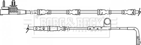 Borg & Beck BWL3149 - Indikators, Bremžu uzliku nodilums autodraugiem.lv