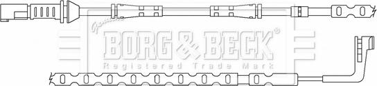 Borg & Beck BWL3159 - Indikators, Bremžu uzliku nodilums autodraugiem.lv