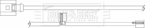 Borg & Beck BWL3168 - Indikators, Bremžu uzliku nodilums autodraugiem.lv