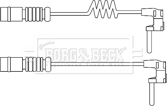 Borg & Beck BWL3103 - Indikators, Bremžu uzliku nodilums autodraugiem.lv