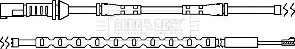 Borg & Beck BWL3102 - Indikators, Bremžu uzliku nodilums autodraugiem.lv